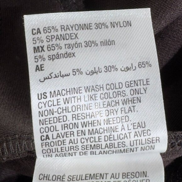 INC Women's Boot Leg Pants High Rise French Roast Rayon Blend Stretch Size 16 - Picture 8 of 11